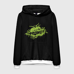 Толстовка-худи мужская The Prodigy green spider, цвет: 3D-белый