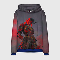 Толстовка-худи мужская Карлах из Baldurs Gate 3, цвет: 3D-синий
