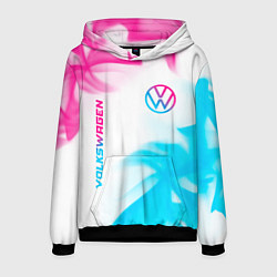 Мужская толстовка Volkswagen neon gradient style вертикально