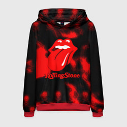 Толстовка-худи мужская Rolling Stone rock, цвет: 3D-красный
