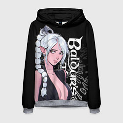 Толстовка-худи мужская Shadowheart - серебрянные волосы Baldur’s Gate, цвет: 3D-меланж