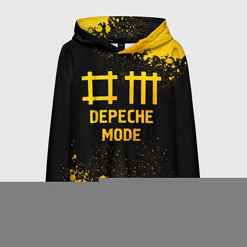 Мужская толстовка Depeche Mode - gold gradient / 3D-Черный – фото 1