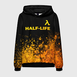 Мужская толстовка Half-Life - gold gradient посередине