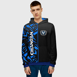 Толстовка-худи мужская Changan - blue uniform, цвет: 3D-синий — фото 2