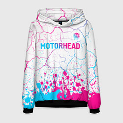 Толстовка-худи мужская Motorhead neon gradient style посередине, цвет: 3D-черный