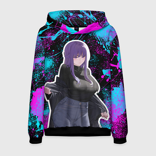 Мужская толстовка Ферн в современности - брызги / 3D-Черный – фото 1