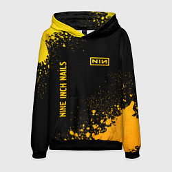 Мужская толстовка Nine Inch Nails - gold gradient вертикально