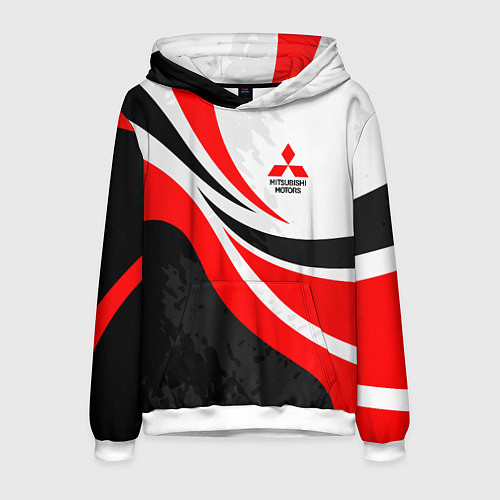 Мужская толстовка Evo racer mitsubishi - uniform / 3D-Белый – фото 1