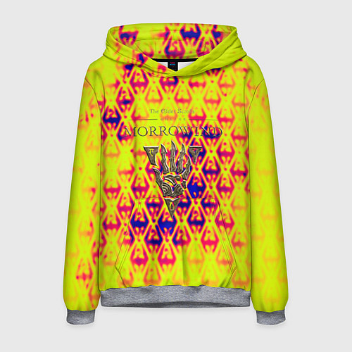 Мужская толстовка The elder scrolls game yellow dragon / 3D-Меланж – фото 1