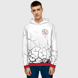 Толстовка-худи мужская Фк Аякс, цвет: 3D-красный — фото 2