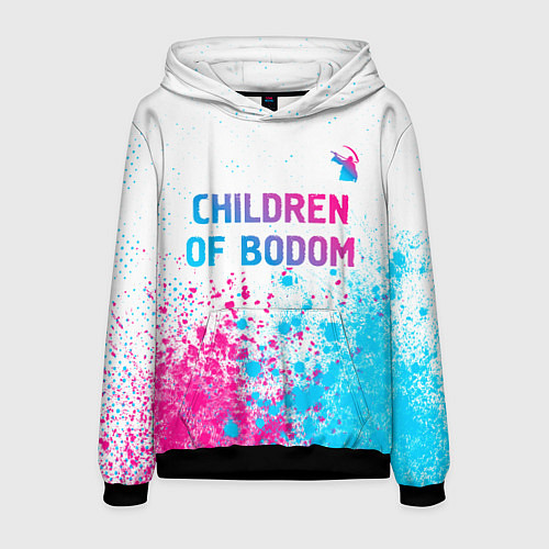 Мужская толстовка Children of Bodom neon gradient style посередине / 3D-Черный – фото 1