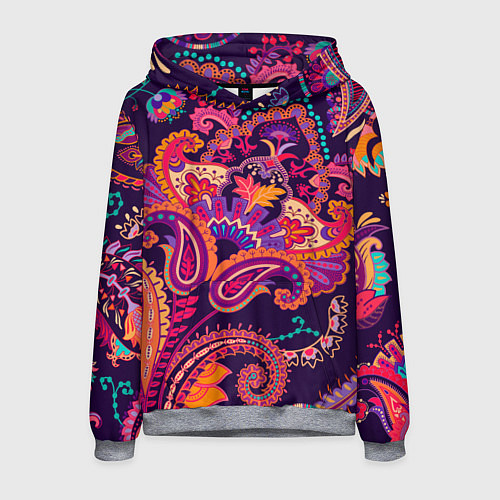 Мужская толстовка Индийские этнические узоры / 3D-Меланж – фото 1