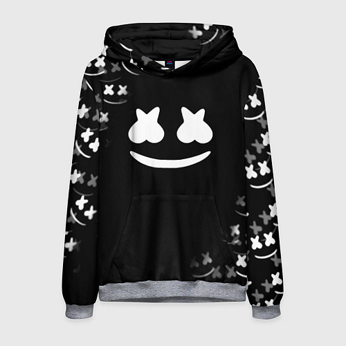 Мужская толстовка Marshmello black collection / 3D-Меланж – фото 1