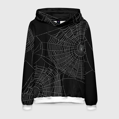 Мужская толстовка Spider паутина / 3D-Белый – фото 1