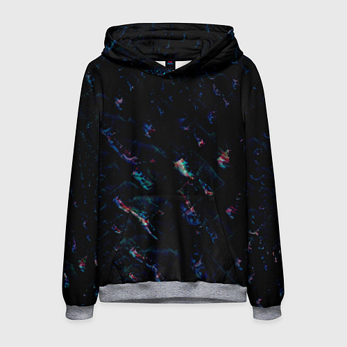 Мужская толстовка Лазурные сапфиры / 3D-Меланж – фото 1