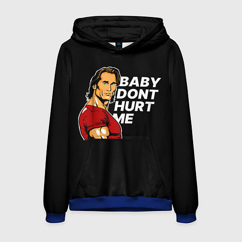 Мужская толстовка Baby dont hurt me - Mike OHearn / 3D-Синий – фото 1