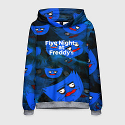 Толстовка-худи мужская Huggy Wuggy x Five Nights at Freddys, цвет: 3D-меланж