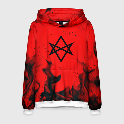 Мужская толстовка Imagine dragons bend fire smock / 3D-Белый – фото 1