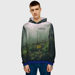 Толстовка-худи мужская STALKER 2 мёртвый лес, цвет: 3D-синий — фото 2