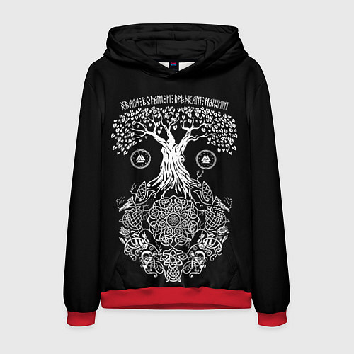 Мужская толстовка Хвала богам и предкам нашим / 3D-Красный – фото 1