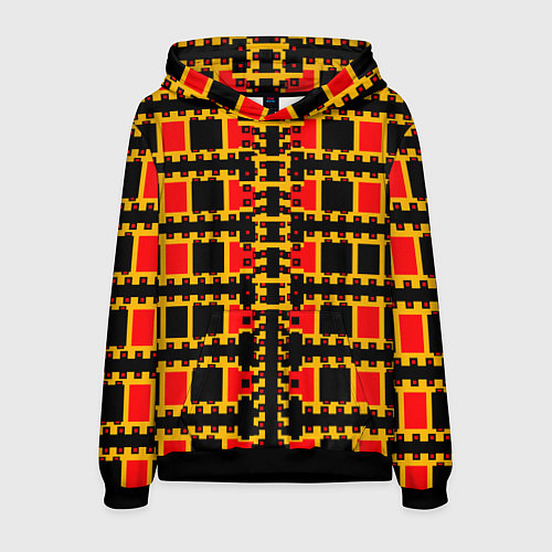 Мужская толстовка Королевские квадраты / 3D-Черный – фото 1