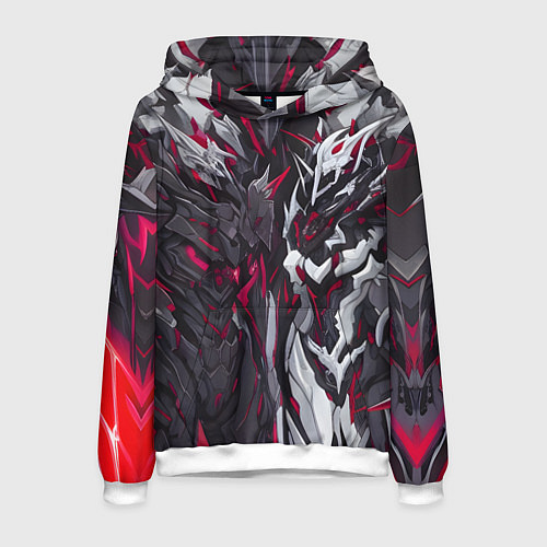 Мужская толстовка Адская броня / 3D-Белый – фото 1