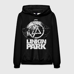 Толстовка-худи мужская Linkin Park рэп-метал, цвет: 3D-черный