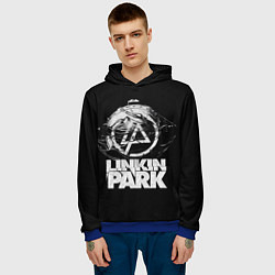 Толстовка-худи мужская Linkin Park рэп-метал, цвет: 3D-синий — фото 2