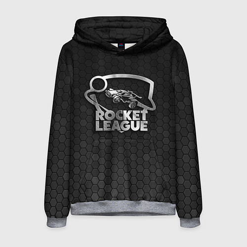 Мужская толстовка Rocket League - metal logo / 3D-Меланж – фото 1