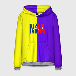 Толстовка-худи мужская NBA sport полосы, цвет: 3D-меланж