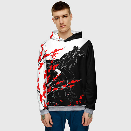 Мужская толстовка Tokyo Dragon / 3D-Меланж – фото 3