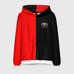 Мужская толстовка Toyota car красно чёрный