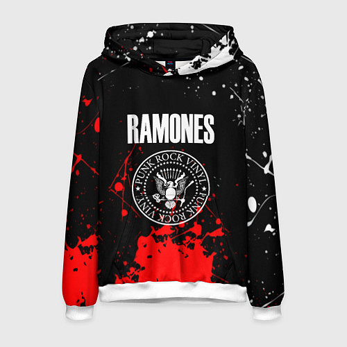 Мужская толстовка Ramones краски метал группа / 3D-Белый – фото 1