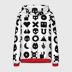 Мужская толстовка Love death robots pattern white