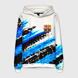 Толстовка-худи мужская Barcelona fc club, цвет: 3D-белый