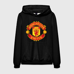 Толстовка-худи мужская Manchester United fc club, цвет: 3D-черный