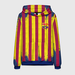 Мужская толстовка Полосатые цвета футбольного клуба Барселона