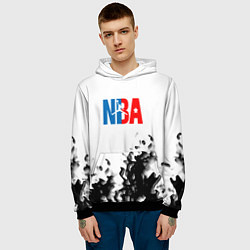 Толстовка-худи мужская Basketball краски, цвет: 3D-черный — фото 2