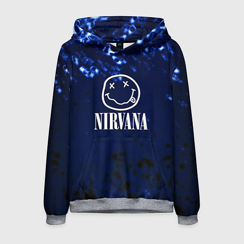 Мужская толстовка Nirvana рок краски / 3D-Меланж – фото 1