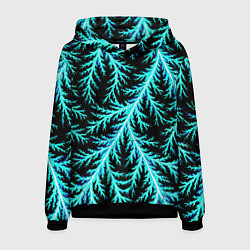 Толстовка-худи мужская Разряды электричества Tie Dye, цвет: 3D-черный