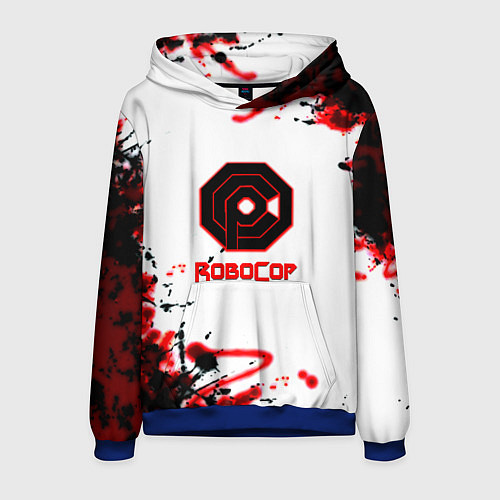 Мужская толстовка Robocop краски / 3D-Синий – фото 1
