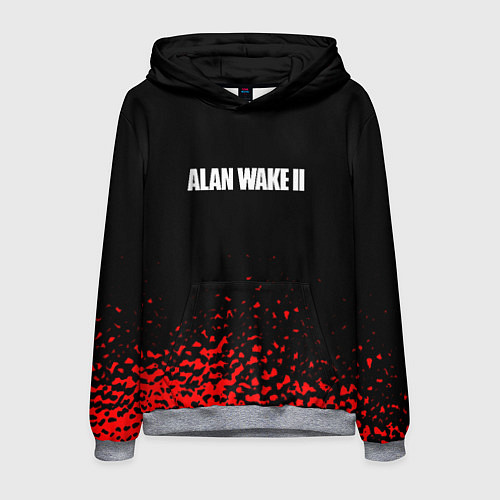 Мужская толстовка Alan wake писатель гейм краски / 3D-Меланж – фото 1