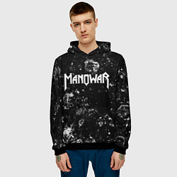 Толстовка-худи мужская Manowar black ice, цвет: 3D-черный — фото 2