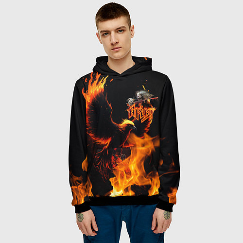 Мужская толстовка Феникс ария / 3D-Черный – фото 3