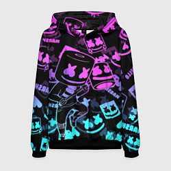 Мужская толстовка Marshmello neon pattern