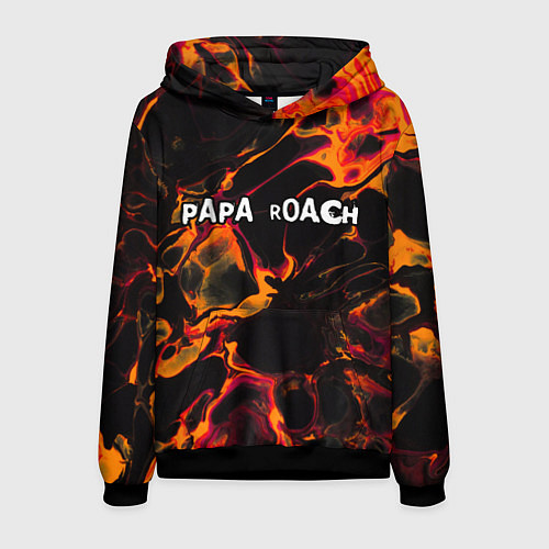 Мужская толстовка Papa Roach red lava / 3D-Черный – фото 1