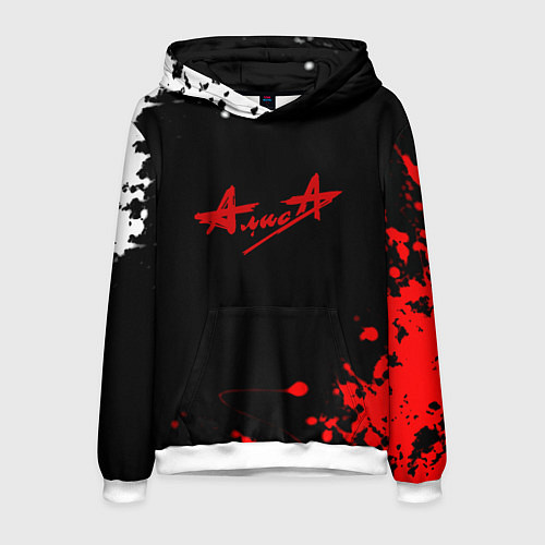 Мужская толстовка Алиса краски текстура рок / 3D-Белый – фото 1