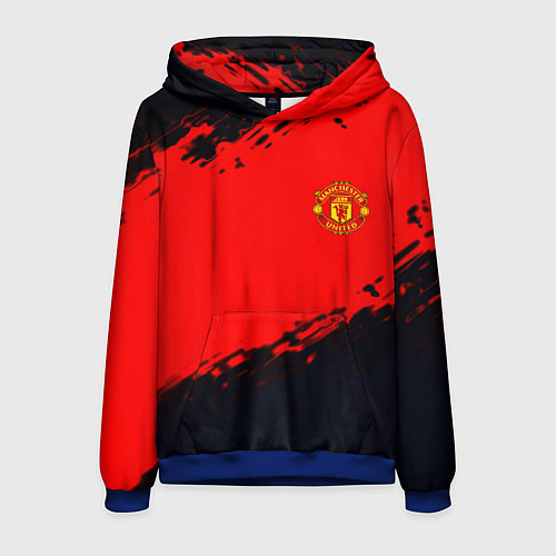 Мужская толстовка Manchester United colors sport / 3D-Синий – фото 1