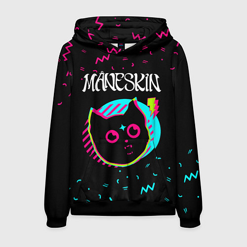 Мужская толстовка Maneskin - rock star cat / 3D-Черный – фото 1