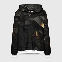 Толстовка-худи мужская Black gold luxury, цвет: 3D-белый